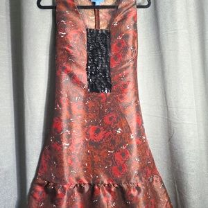 Simply Vera by Vera Wang dress. Red and black rose pattern. Size M.
